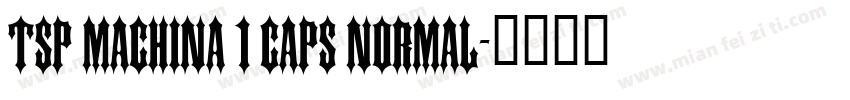 tsp machina 1 caps Normal字体转换